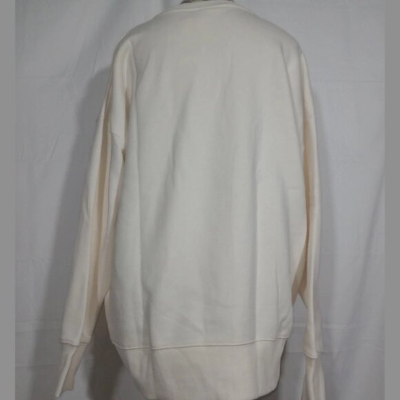 FILA Gardenia Crewneck Sweatshirt Ivory XXL NWT Logo Pullover - Picture 3 of 10